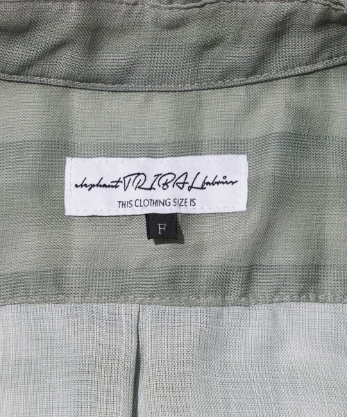 ADAM ET ROPE'(アダムエロペ)の「【elephant TRIBAL fabrics/エレファントトライバルファブリクス】ON THE WAY CHECK SHIRT(シャツ/ブラウス・メンズ・カーキ・F)」の10枚目の写真
