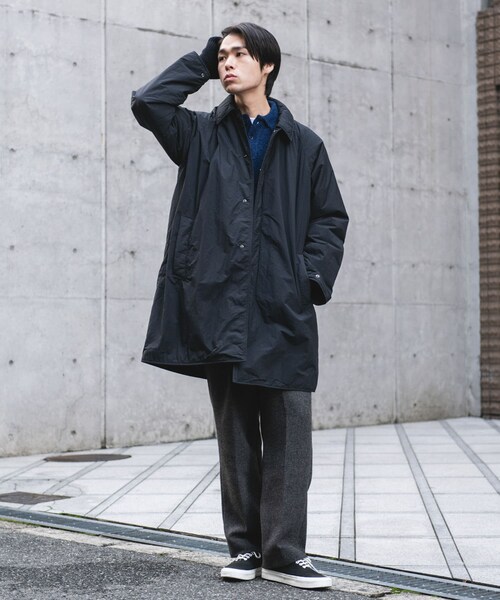 URBAN RESEARCH DOORS(アーバンリサーチドアーズ)の「ライトナイロン パデット バルマカンコート(テーラードジャケット・メンズ・L.GRAY/CHARCOAL/BLACK・M/L)」の13枚目の写真