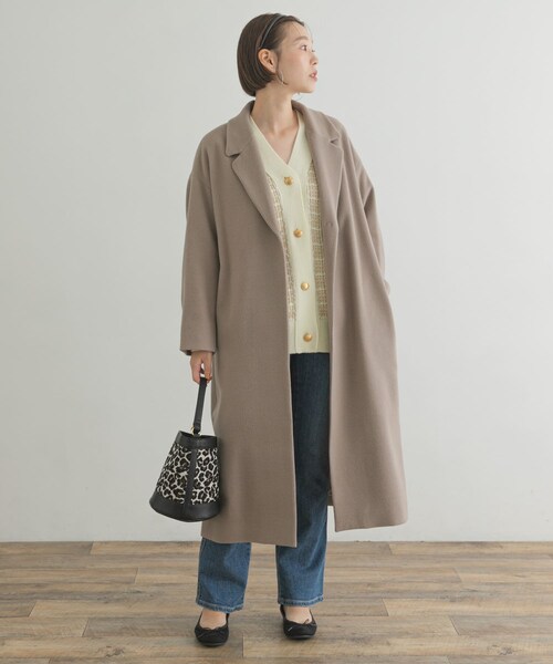 URBAN RESEARCH ROSSO（アーバンリサーチロッソ）の「F by ROSSO　サーモライトチェスターコート（チェスターコート・レディース・BROWN/GREIGE/BLACK・FREE）」の2枚目の写真