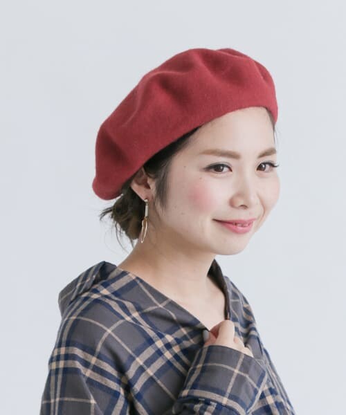 URBAN RESEARCH Sonny Label（アーバンリサーチサニーレーベル）の「Chloris for Sonny Label 　イタリア製ウールベレー帽∴（ハンチング/ベレー帽・レディース・レッド/ブラック/グレー/ベージュ・one）」の6枚目の写真