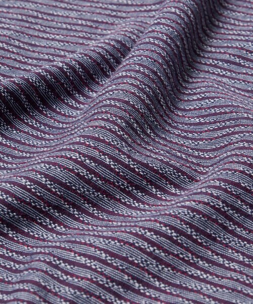 ADAM ET ROPE'(アダムエロペ)の「【by Parra/バイ・パラ】 Crooked stripe t-shirt(Tシャツ/カットソー・メンズ・ネイビー系・L/M/XL)」の8枚目の写真