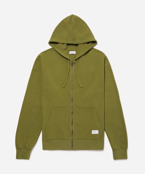 Saturdays NYC（サタデーズ ニューヨークシティ ）の「CANAL PIQUE SWEATSHIRT（パーカー・レディース・オリーブ/クリーム・L/M/S）」の3枚目の写真