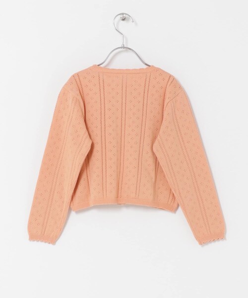 URBAN RESEARCH DOORS(アーバンリサーチドアーズ)の「透かし編みカーディガン(KIDS)(ニット/セーター・キッズ・PEACH/IVORY・120(115-125)/135(130-140))」の16枚目の写真