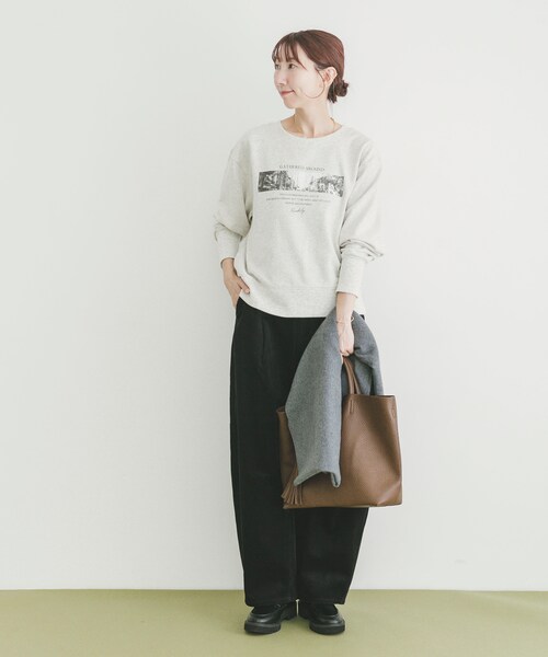 ITEMS URBANRESEARCH(アイテムズ アーバンリサーチ)の「コーデュロイバレルパンツ(その他パンツ・レディース・BLK/BEG/CHERRY・FREE)」の7枚目の写真