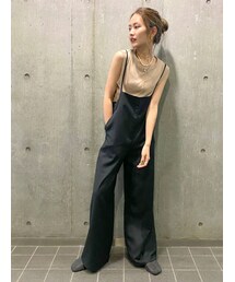 Ungrid | サスペンダー付きルーズパンツ(つなぎ/オールインワン)