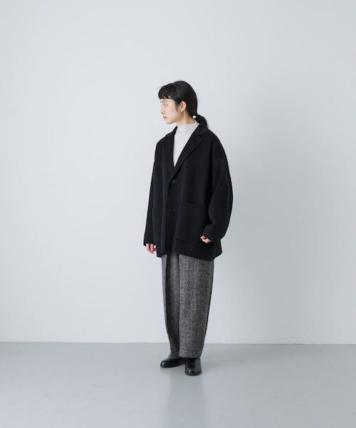 かぐれ（カグレ）の「ボトルネックソフトリブカットソー（Tシャツ/カットソー・レディース・L.GRAY/YELLOW/BLACK・Free）」の18枚目の写真