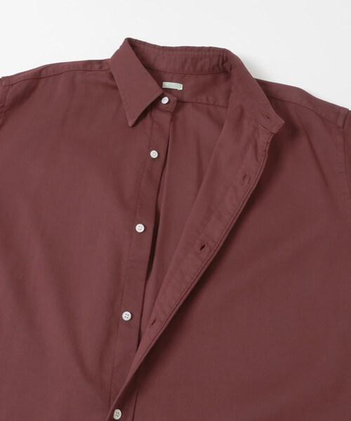 URBAN RESEARCH(アーバンリサーチ)の「A PRESSE Double Weave Twill Regular Collar Shirt(シャツ/ブラウス・メンズ・BLACK/ECRU/BURGUNDY/BEIGE・2/3/4)」の21枚目の写真