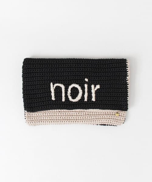 URBAN RESEARCH DOORS（アーバンリサーチドアーズ）の「バイカラー編みロゴクラッチ∴（クラッチバッグ・レディース・NOIR/MARIN・one）」の3枚目の写真
