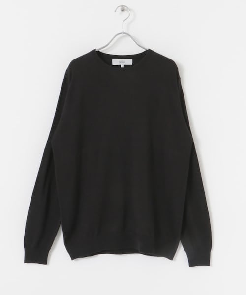 URBAN RESEARCH ROSSO（アーバンリサーチロッソ）の「『一部WEB限定カラー』『XLサイズあり』『UR TECH』ハイゲージクルーネックニット（ニット/セーター・メンズ・GRAY/BEIGE/NAVY/BLACK/L.BROWN・M/L/XL）」の14枚目の写真