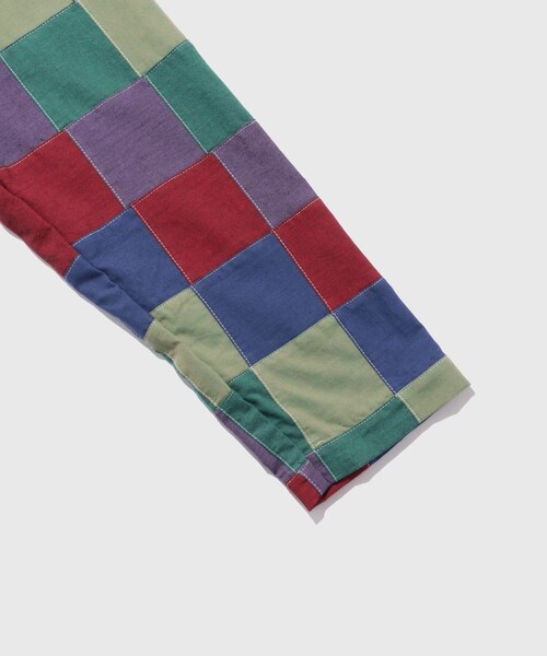 ADAM ET ROPE'(アダムエロペ)の「【NEEDLES/ニードルス】3B Jacket - Cotton Oxford Patchwork(その他アウター・メンズ・ネイビー系・M/S)」の6枚目の写真