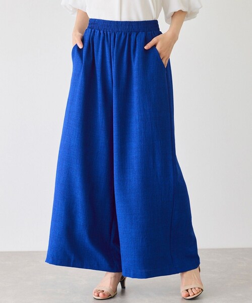 Jayro（ジャイロ）の「麻ライクパンツ（スラックス・レディース・ブラック/グレー/ブルー・F）」の12枚目の写真