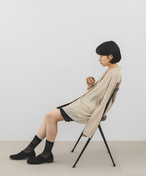 KBF（ケイビーエフ）の「ピーチスキンスライドシューズ（その他シューズ・レディース・BLACK/BROWN・36/37/38）」の6枚目の写真