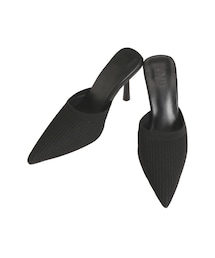 GYDA | リブニットポインテッドミュール(パンプス)