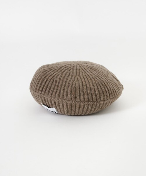 URBAN RESEARCH（アーバンリサーチ）の「GANNI　Structured Rib Beret（ハンチング/ベレー帽・レディース・TigersEye・-）」の3枚目の写真