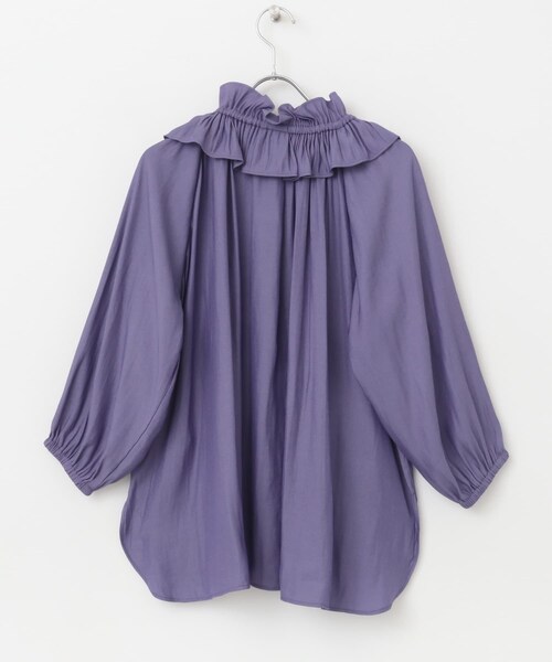 URBAN RESEARCH ROSSO（アーバンリサーチロッソ）の「フリルギャザーブラウス（シャツ/ブラウス・レディース・grape/ivory・FREE）」の21枚目の写真