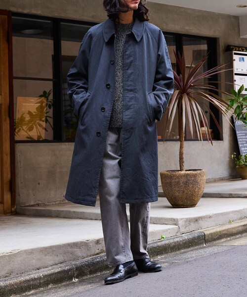 ADAM ET ROPE'（アダムエロペ）の「【AMC】Stefan（ステンカラーコート・メンズ・グレー・44/46/48）」の5枚目の写真