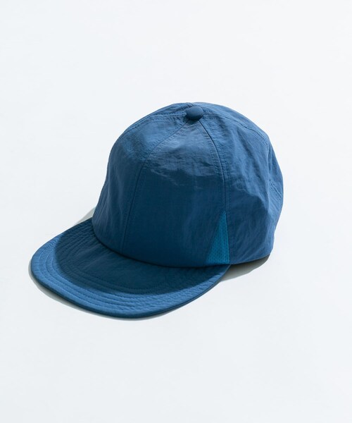 EKAL（エカル）の「『UR TECH』ナイロンタッサーキャップ（キャップ・メンズ・レイクブルー/ネイビー/グラファイト・one）」の2枚目の写真