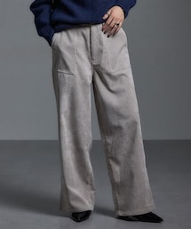 Soiunique | コールテン素材ベイカーワイドパンツ ［Soiunique］(その他パンツ)