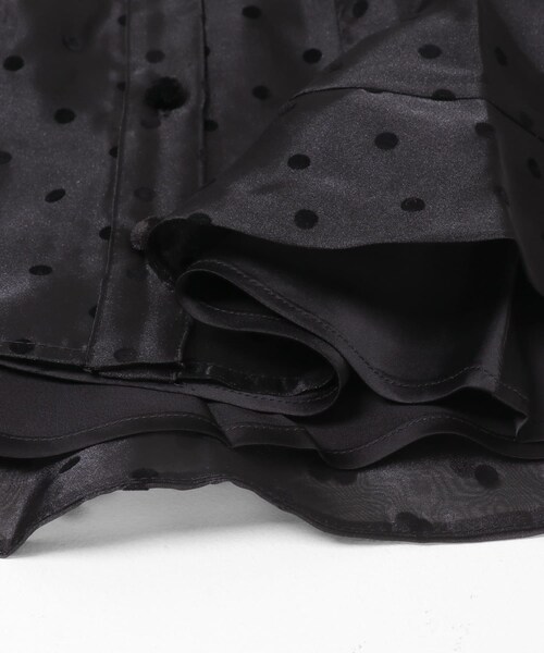 URBAN RESEARCH(アーバンリサーチ)の「GANNI FLOCKED ORGANZA PEPLUM SHIRTS(シャツ/ブラウス・レディース・BLACK・36)」の8枚目の写真