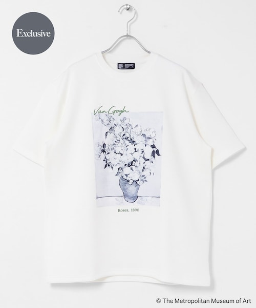 SENSE OF PLACE by URBAN RESEARCH(センスオブプレイスバイアーバンリサーチ)の「『別注』『イージーケア/接触冷感』The Met×SENSE OF PLACE S/S T-SHIRTS(Gogh)A(Tシャツ/カットソー・メンズ・WHITE/BLACK/RED・M/L)」の1枚目の写真