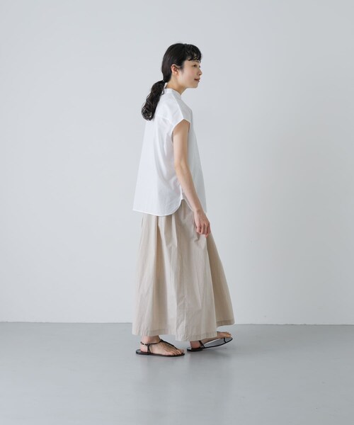 かぐれ（カグレ）の「コットンタックスカート（スカート・レディース・SANDBEIGE/ROYAL BLUE・Free）」の10枚目の写真