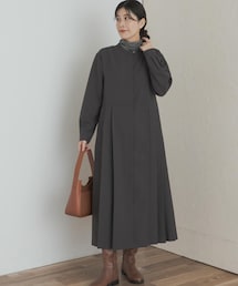 URBAN RESEARCH DOORS | 『一部WEB限定カラー』『UR TECH SMOOTHLUXE』サイドプリーツ切替ワンピース(ワンピース)