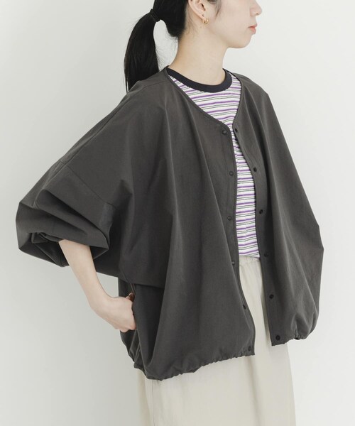 EKAL（エカル）の「DOT AIR CARDIGAN（カーディガン/ボレロ・レディース・ブラック/ブラウン/チャコール・One）」の17枚目の写真