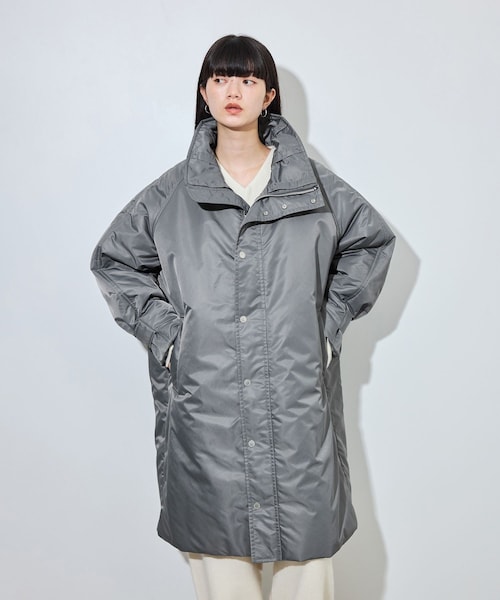 ADAM ET ROPE'(アダムエロペ)の「【upper hights for ADAM ET ROPE'】別注 THE U-BENCH COAT(ナイロンジャケット・レディース・ブラック/グレー・F)」の16枚目の写真
