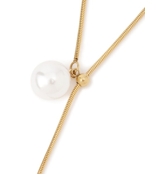ROPE' PICNIC(ロペピクニック)の「ステンレスビッグパールスライドY字ネックレス(ネックレス・レディース・ゴールド/シルバー・F)」の16枚目の写真