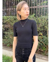 EMODA | クラッシュショートリブニット(ニット/セーター)