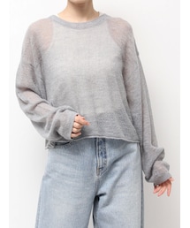 Ungrid | モヘヤ混シアーニット(ニット/セーター)