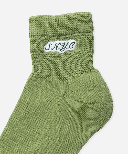 Saturdays NYC（サタデーズ ニューヨークシティ ）の「S.NYC Quarter Socks（ソックス/靴下・レディース・ブラック/ホワイト/キミドリ・F）」の21枚目の写真