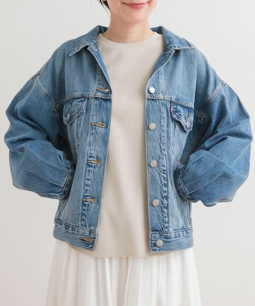 URBAN RESEARCH DOORS（アーバンリサーチドアーズ）の「Levi’s　90s TRUCKER（デニムジャケット・レディース・ライトインディゴ/ブラック・S）」の11枚目の写真