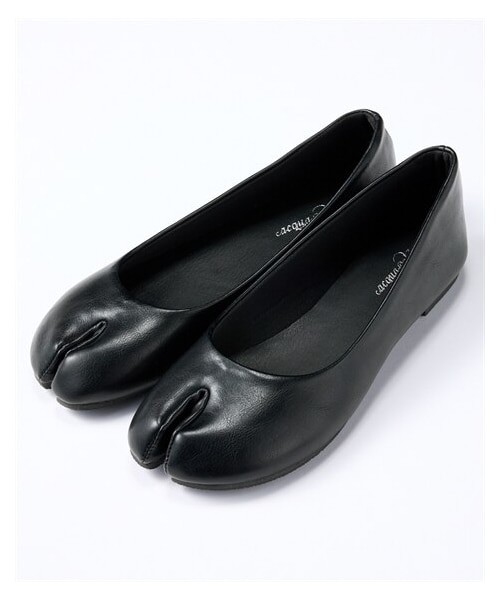 nissen（ニッセン）の「やわらか足袋風デザインフラットパンプス（低反発中敷）（ワイズ３Ｅ）（パンプス・メンズ・黒/チャコール/アイボリー/クラック風シルバー/オーク・22.5cm/23.0cm/23.5cm/24.0cm/24.5cm/25.0cm）」の12枚目の写真