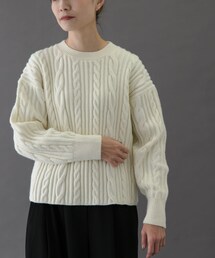 FORK&SPOON | FORK&SPOON　ケーブルニットプルオーバー(ニット/セーター)