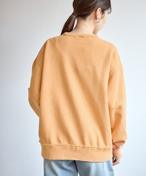 ROPE' PICNIC（ロペピクニック）の「【Champion/チャンピオン】ピグメント裏毛クルーネックスウェット（スウェット・レディース・ブラック/サックス/ワイン/オレンジ・F）」の19枚目の写真
