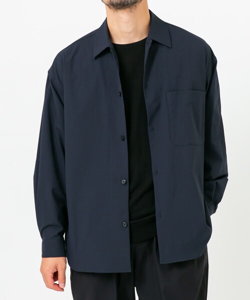 URBAN RESEARCH ROSSO（アーバンリサーチロッソ）の「『セットアップ対応』MARUI ORIMONO　3H DryFabricストレッチシャツジャケット（テーラードジャケット・メンズ・BLACK/NAVY・M/L/XL）」の19枚目の写真