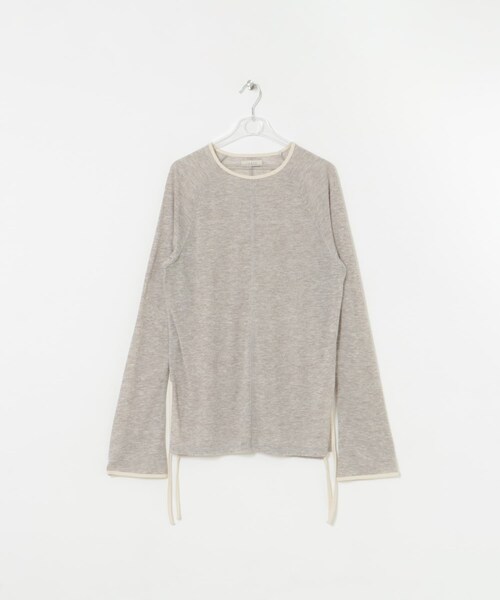 LAATO（ラート）の「piping sheer tee（Tシャツ/カットソー・レディース・ラテ/ネズミ/ハニー・FREE）」の14枚目の写真