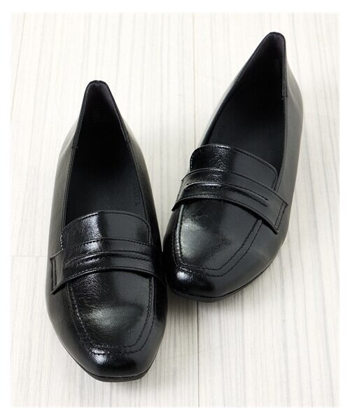 nissen（ニッセン）の「リゲッタ　スクエアトゥローファーシューズ（ワイズ３E）ｂｙＲｅ：ｇｅｔＡ（ローファー・メンズ・ブラック・22.5cm/23.0cm/23.5cm/24.0cm/24.5cm/25.0cm）」の6枚目の写真