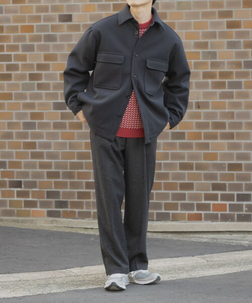 ITEMS URBANRESEARCH（アイテムズ アーバンリサーチ）の「ウール混テーパードパンツ（その他パンツ・メンズ・KHK/MOC/BLK・M/L）」の9枚目の写真