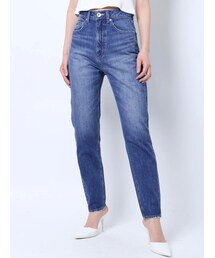 GYDA | H/W BACK LOGOペグトップデニムパンツ(デニムパンツ)