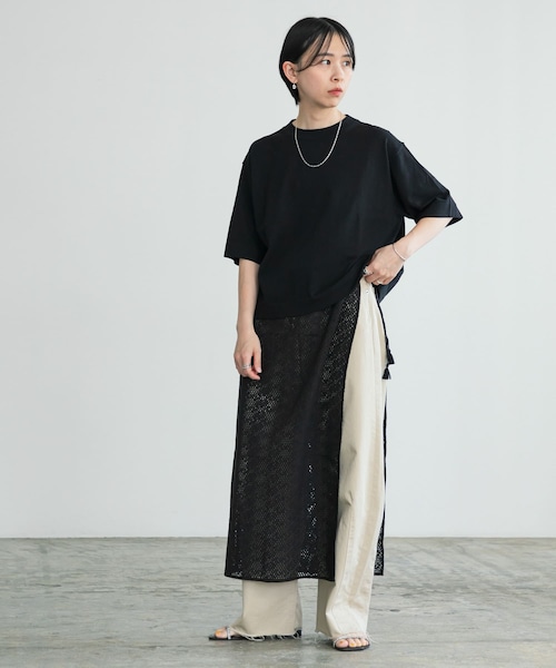 URBAN RESEARCH（アーバンリサーチ）の「インドコットンレースストール（スカート・レディース・BLACK/OFF・FREE）」の14枚目の写真