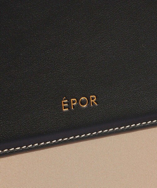 ROPE'（ロペ）の「【E'POR】BOAT BAG Large/A4対応・撥水・軽量・26SS新色（トートバッグ・レディース・ブラック/ベージュ・F）」の12枚目の写真