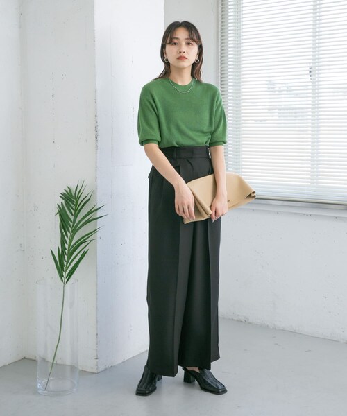 KBF（ケイビーエフ）の「スクエアニットBAG（ハンドバッグ・レディース・BLACK/YELLOW/BEIGE・one）」の16枚目の写真