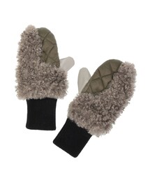 FABRIC MIX MITTENS