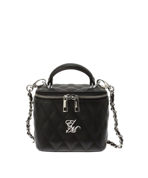 EATME（イートミー）の「キルティングバニティバッグ（ハンドバッグ・レディース・ブラック/ピンク/ネイビー/アイボリー/オフホワイト・F）」の3枚目の写真