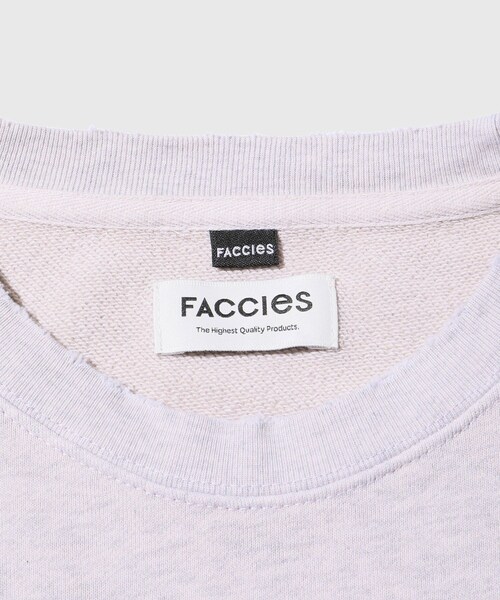 ADAM ET ROPE'（アダムエロペ）の「【FACCIES/ファッチーズ】AGING FADE SWEAT(SOFT)（スウェット・メンズ・ブラック/グレー・1/2）」の11枚目の写真