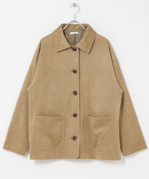 ITEMS URBANRESEARCH（アイテムズ アーバンリサーチ）の「フェイクスエードオーバージャケット（テーラードジャケット・レディース・BEG/BRN・Free）」の16枚目の写真