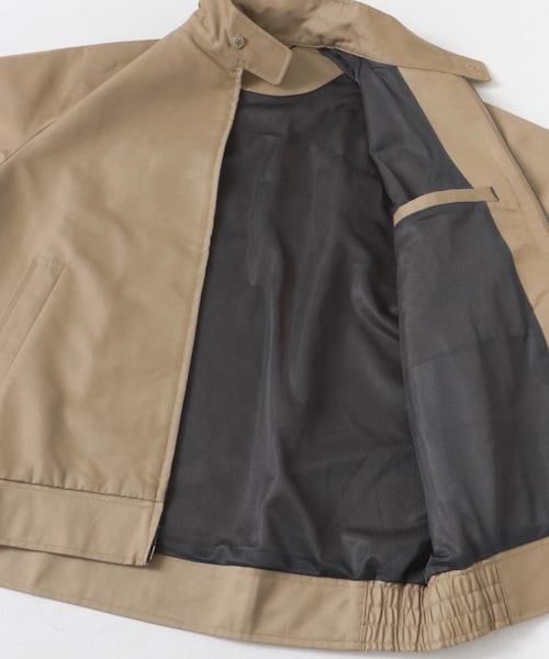 EKAL(エカル)の「『吸水速乾/イージーケア』coolmax chino スタンドジャケット(ブルゾン・メンズ・ベージュ/ネイビー・M/L)」の18枚目の写真