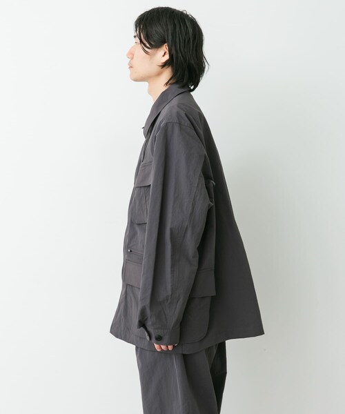 URBAN RESEARCH DOORS(アーバンリサーチドアーズ)の「Snow Peak Apparel NYLON WASHER JACKET(テーラードジャケット・メンズ・GREIGE/CHARCOAL/BLACK・M/L/XL)」の11枚目の写真